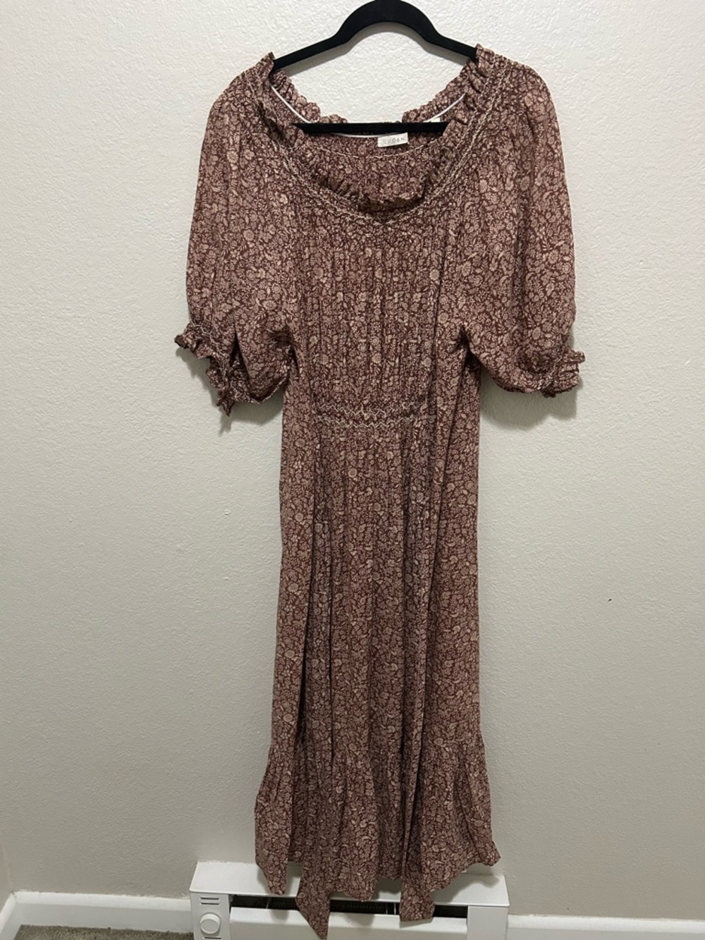 Dôen Isidore Maxi Dress Terra Garden Bloom Floral Size Medium Cottagecore - Picture 4 of 9